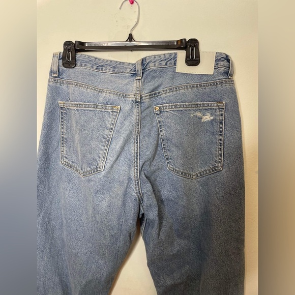H&M & denim jeans low waist distressed, boyfriend, jeans size 28 - Picture 6 of 11
